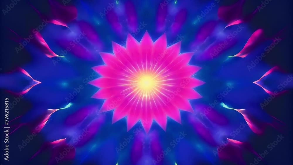 Poster A neon shockwave of vibrant reds and blues radiating outward and pulsing with intensity in a Chromatic Pulse.