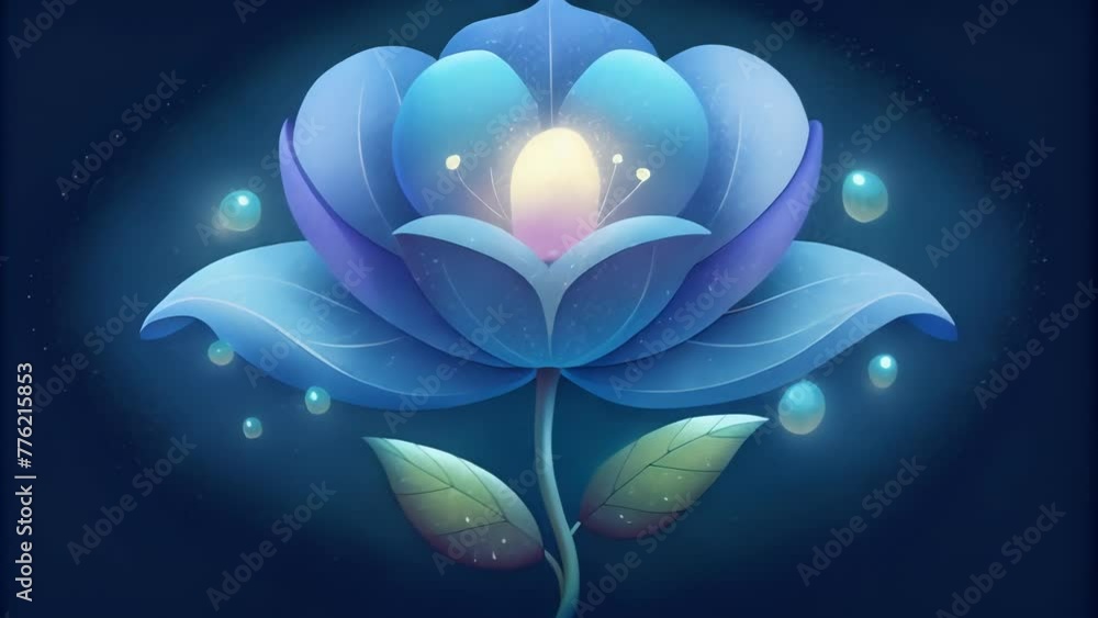 Poster the delicate petals of a flower adorned with tiny dewdrops that seem to radiate a soft ethereal glow