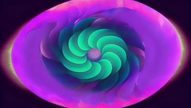 A swirl of vibrant pinks purples and greens reminiscent of a psychedelic acidwashed pattern.