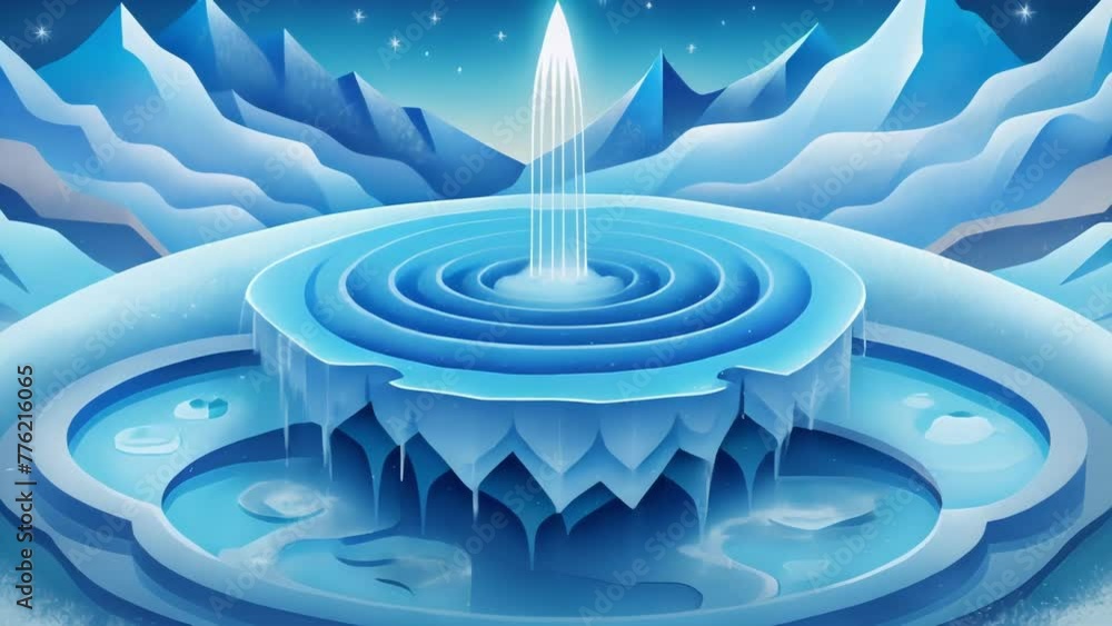 Poster the soothing flow of liquid frozen in time capturing the beauty and serenity of aqueous ripple.