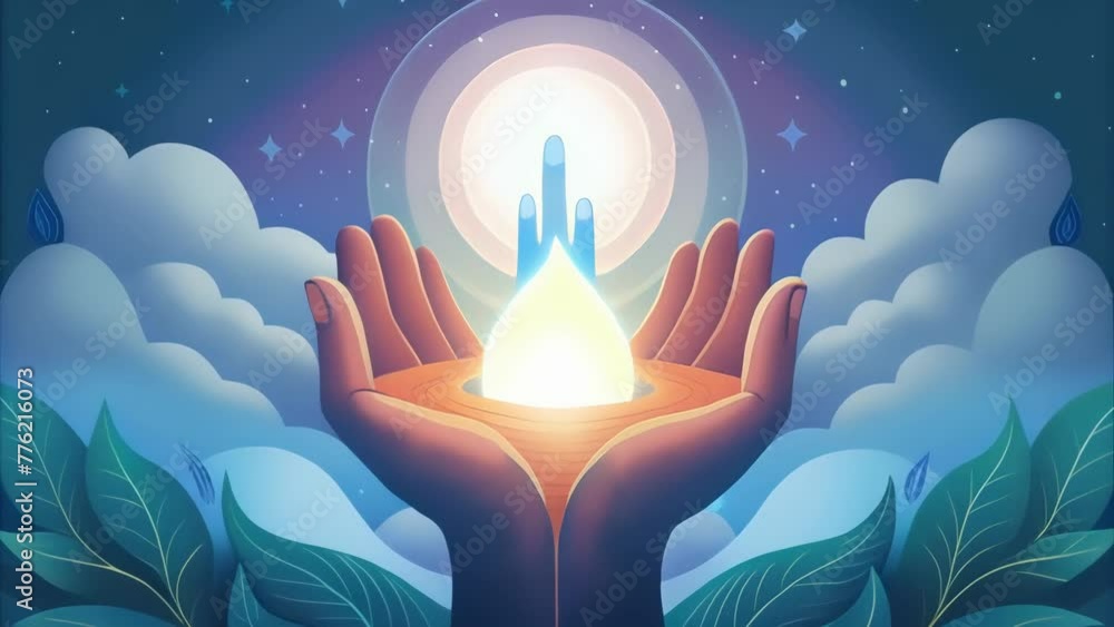 Poster a hand drawing itself representing the power of creation and selfreflection.