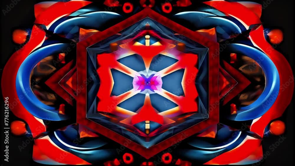 Poster A web of interlocking illusions that plays with depth and dimension.