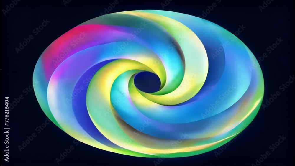 Poster a symphony of spectral spirals each one a unique blend of hues and patterns that paint a stunning da