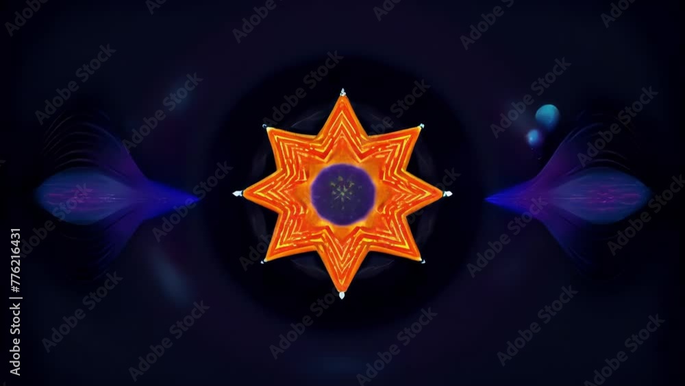 Aufkleber Vibrant pulses of audio creating a mesmerizing tapestry of complex patterns.