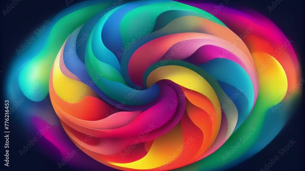Poster in this abstract world of vivid vortices the colors blend and meld together in a mesmerizing display
