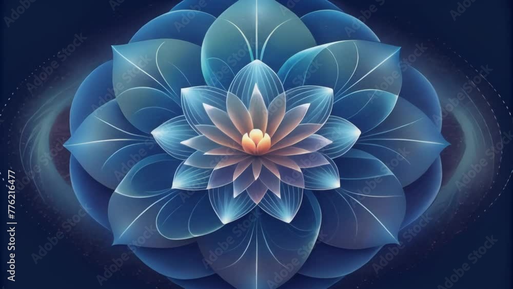 Poster a dance of delicate lines and curves radiate from a central point resembling the petals of a flower 