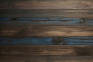 Brown and blue old dirty wood wall wooden plank board texture background with grains and structures
