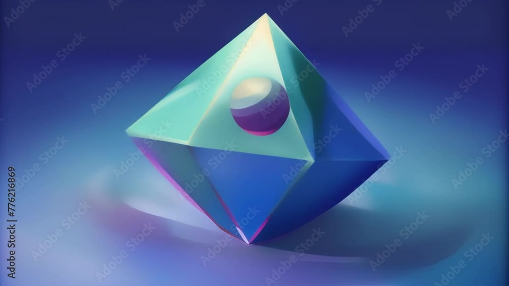 Poster A mesmerizing dance of light and shadow playing across the sharp edges and smooth surfaces of crystal clarity.