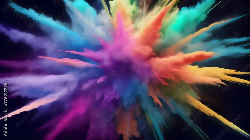 Poster A burst of chromatic chaos as if color itself has exploded into a glorious frenzy of shades and tones.