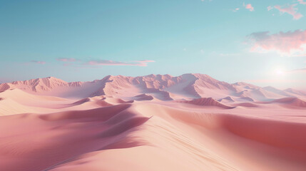 Explore the serenity of minimalist desert landscape 