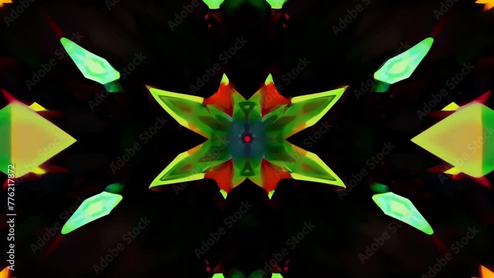 Fototapete The clash of vibrant colors and sharp angles creates a striking and chaotic abstract camo perfect for the bold and daring.