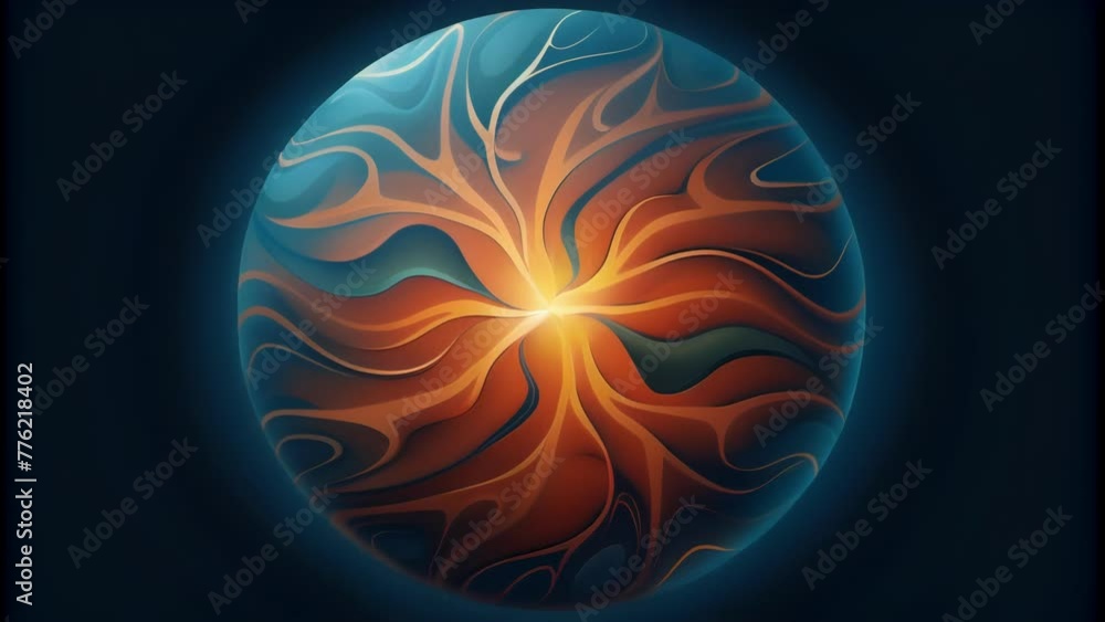 Poster Like a captured moment of a cosmic explosion Marbled Majesty explodes onto the senses with its dynamic and chaotic visuals.