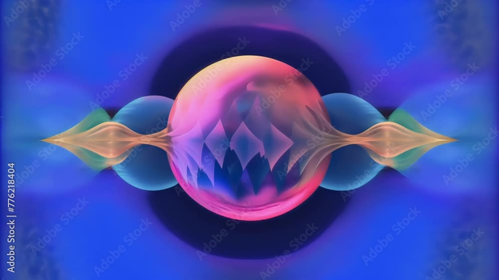 Poster A visual representation of the harmony and discord of sound waves with a chaotic yet cohesive display of jagged and smooth lines.