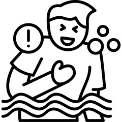 Drowning Feeling Icon