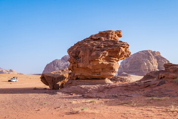 Fototapeta na wymiar Amazing Wadi Rum desert, Jordan, Middle East