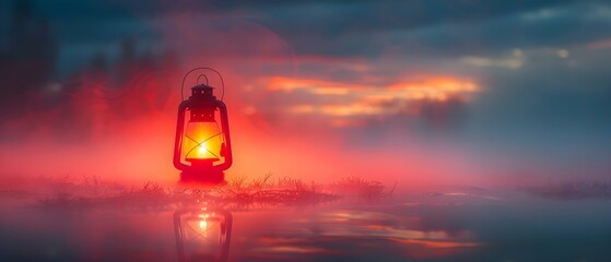 A lantern guides a person in sandals: Thy word is a lamp. Concept Spirituality, Guidance, Lantern, Word of God, Inspiration
