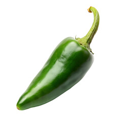 A jalapeno pepper on transparent background