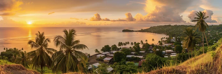 Fotobehang Great City in the World Evoking Mata Utu in Wallis and Futuna © Pierre Villecourt