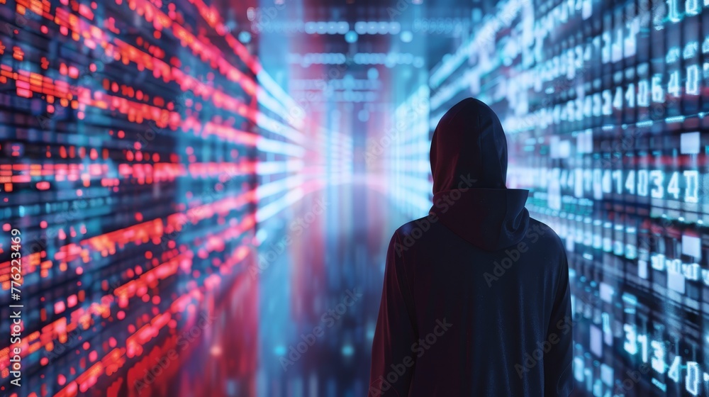 Poster implement advanced cybersecurity to safeguard your data in the digital future