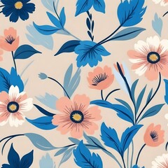 Leaves Pattern Endless Background Seamless design