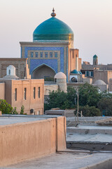 Dome on the Islam Khodja Madrasa in Khiva. - 776224613