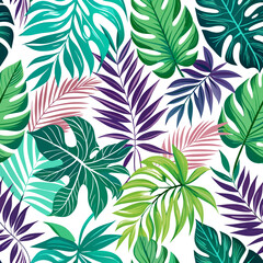 Seamless Tropical Leaf