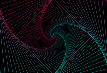 Images designed using a vector editor bring objects together into a single piece Designed to be stacked in the same size Colorful circular swirling light line design Use squares of various sizes 