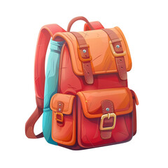 Backpack Icon isolated on white background PNG transparent background