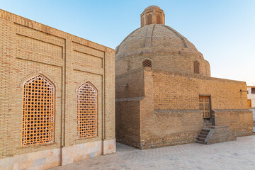 Brick dome at the Kalan Mosque in Bukhara. - 776226432