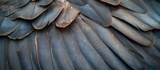 Birds Feathers Texture Intricate Design for Elemental Protection - obrazy, fototapety, plakaty
