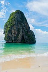 Railay beach in Krabi, Thailand. Tropial beautifull beach