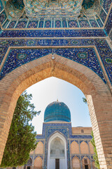 The beautifully decorated Gur-i Amir Mausoleum in Samarkand. - 776231019