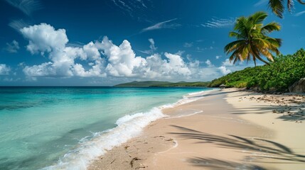 Obraz premium Flamenco Beach - Puerto Rico generative ai