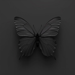 Black butterfly 2 (edited generative AI)