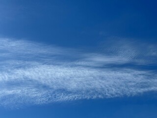 Naklejka na ściany i meble Blue sky and white clouds 