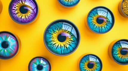 Funny round eyes frame generative ai