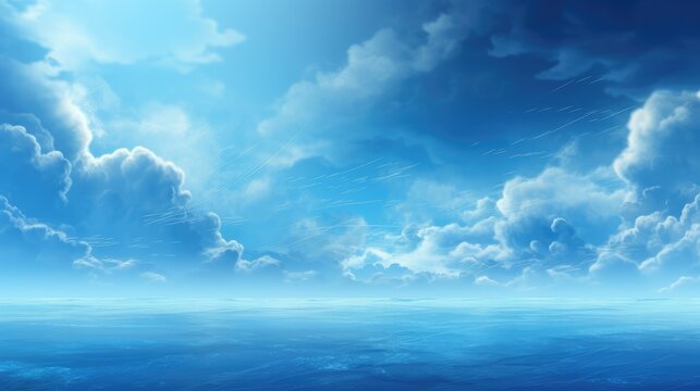 blue sky with clouds