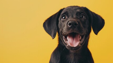 Fototapeta premium Happy cute dog smiling generative ai