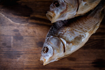 fish on a wooden board