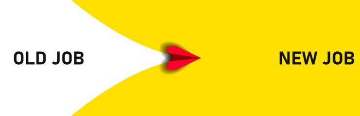 plane flying to a new job, career.
Success, strategy, solution, business and positive thinking idea concepts.