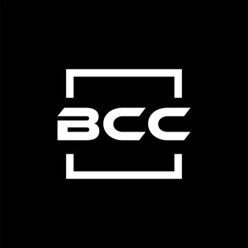 Initial letter BCC logo design. BCC logo design inside square.