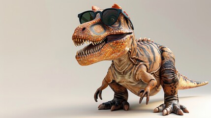 Stylish Dinosaur With Sunglasses