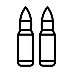 Bullet Vector Line Icon Design