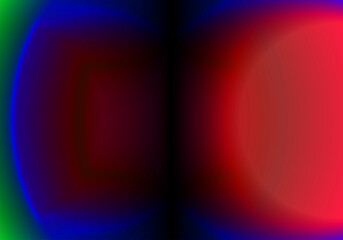 Reflejo rojo, azul y verde. Fondo abstracto. La puerta de tu interior