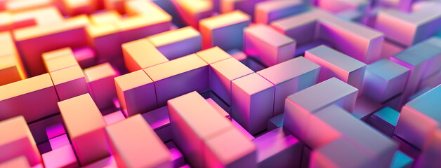 Abstract colorful cubic background. Abstract background of colorful cubes.