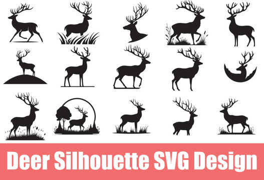 Deer Silhouette , illustration