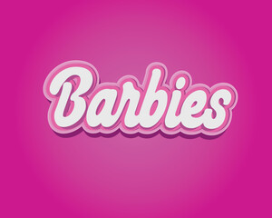 Editable text, vibrant pink, EPS Vector