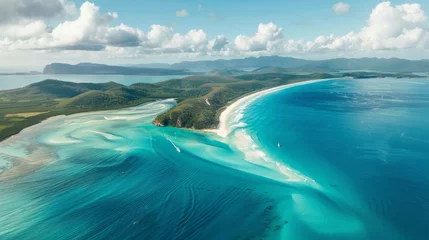 Foto op Canvas Whitehaven Beach - Australia generative ai © ThisDesign