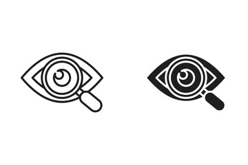 Eye Focus Icon Symbol of Concentration and Attention