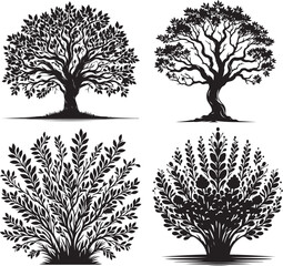 Obraz premium Deer Silhouette Vector Illustration